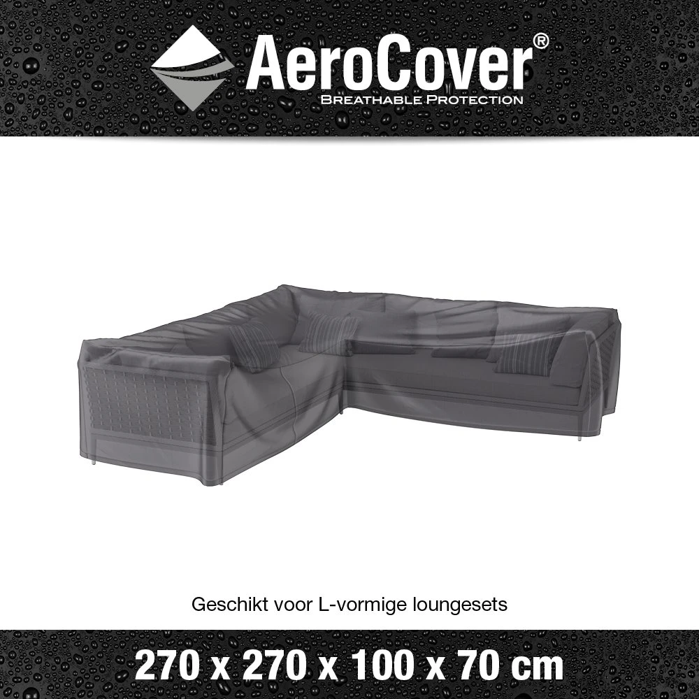AeroCover Loungesethoes Hoekset 270 X 270 X 70 Cm 3 AeroCover Loungesethoes Hoekset 270 X 270 X 70 Cm - Afbeelding 3