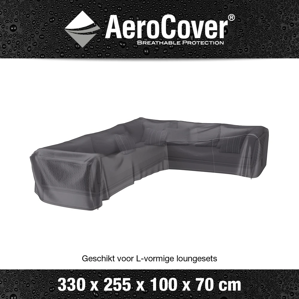 AeroCover Loungesethoes Hoekset Rechts 330 X 255 X 70 Cm 3 AeroCover Loungesethoes Hoekset Rechts 330 X 255 X 70 Cm - Afbeelding 3