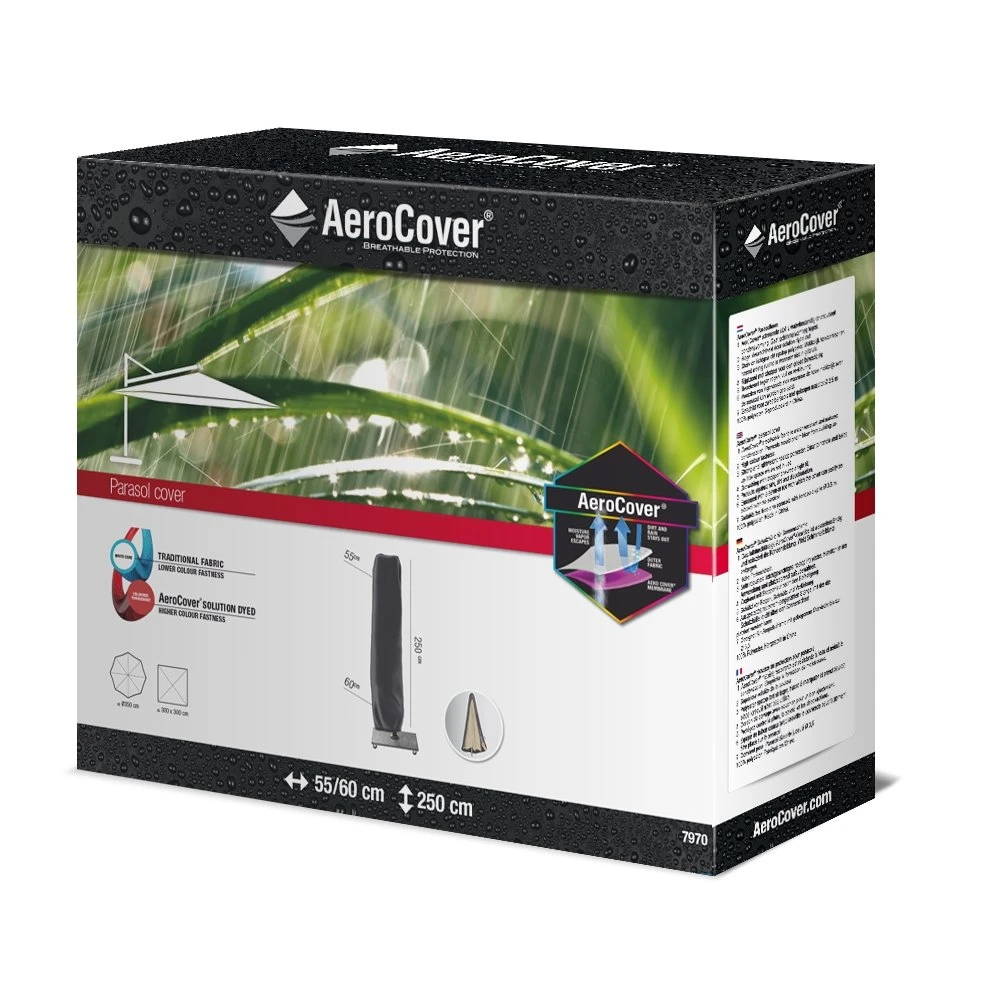 AeroCover Zweefparasolhoes H 250 X 55/60 Cm 2 AeroCover Zweefparasolhoes H 250 X 55/60 Cm - Afbeelding 2