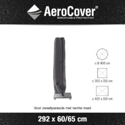 AeroCover Zweefparasolhoes H 292 X 60/65 Cm -Tuin Meubel Verkoop aerocover zweefparasolhoes antraciet h292x60 65cm 1000x1000 621e0d6ea877b l