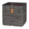 Capi Nature Rib NL Pot Vierkant Antraciet - 30x30x30cm