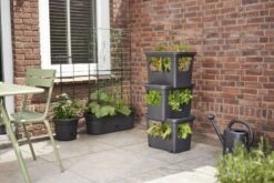 Elho Plantenbak Green Basics Stack & Grow Large Zwart -Tuin Meubel Verkoop elho plantenbak green basics stack grow large zwart 800x534 620e3d4f78fb3 l