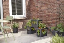 Elho Plantenbak Green Basics Stack & Grow Large Zwart -Tuin Meubel Verkoop elho plantenbak green basics stack grow large zwart 800x534 620e3d4fc59c1 l