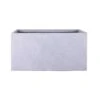 Fibre Clay Bak Rechthoek 80x37x37 - Lichtgrijs