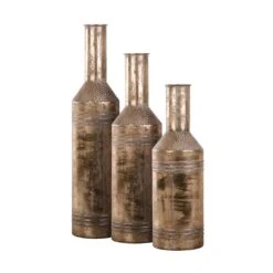 Fles Metaal White Gold - H 57 X D 18 Cm -Tuin Meubel Verkoop fles metaal white gold h 57 x d 18 cm 1000x1000 61a5f113a340c l