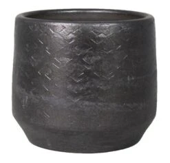 Floran Pot Noor D27/29 H26cm Industrieel Zwart