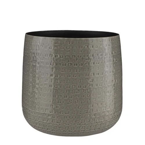 Floyd Pot Rond Grijs - H30xd32cm 1 Floyd Pot Rond Grijs - H30xd32cm