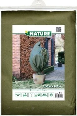 Nature Winterafdekhoes Met Rits Groen Ø200cmx2,50m 70 G/m²