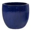 Portly Egg Rib Falling Blue - Ø 37 X H 34 Cm
