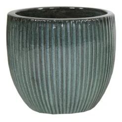Portly Egg Rib Moss Green - Ø 50 X H 45 Cm